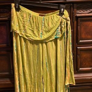 Beautiful Boho bamboo print Tye die pants